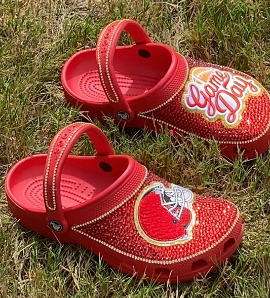 Custom Bling Sports Themed Crocs