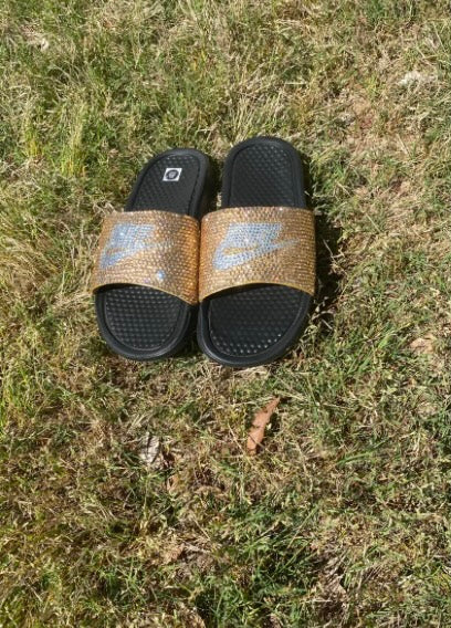 Custom Bling Nike Slides