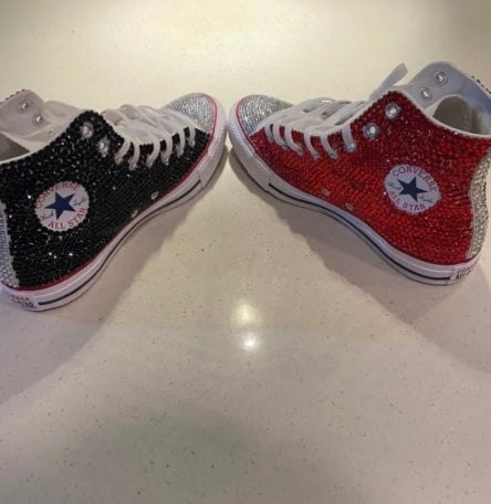 Custom Two Tone Full Bling Converse