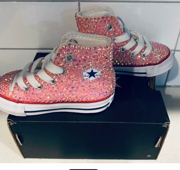 Kid's Custom Full Bling High-Top Converse